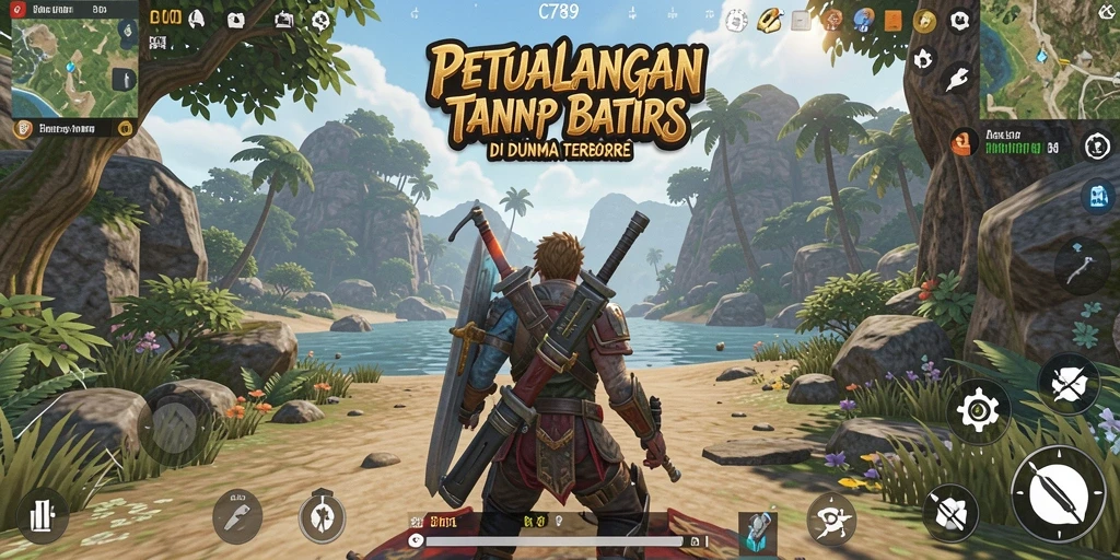 Gameplay menarik dalam dunia terbuka yang luas dan mendalam.