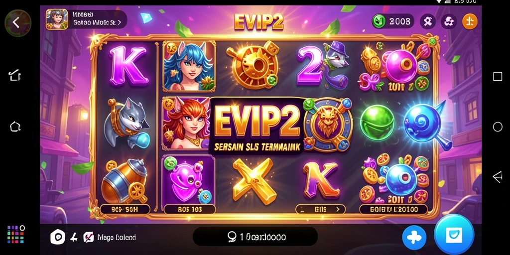 Tampilan menarik dari gameplay Slot EVIP2 yang seru.