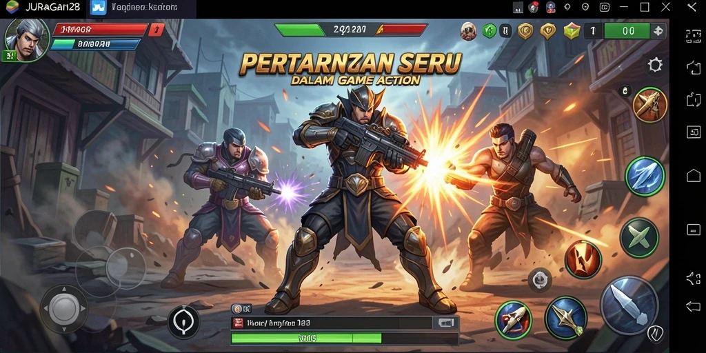 Lihat aksi mendebarkan dalam gameplay JURAGAN28.