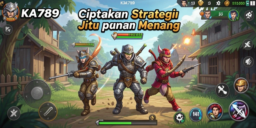 Tangkapan layar gameplay KA789 menampilkan aksi strategis dan rencana perang yang mendebarkan.