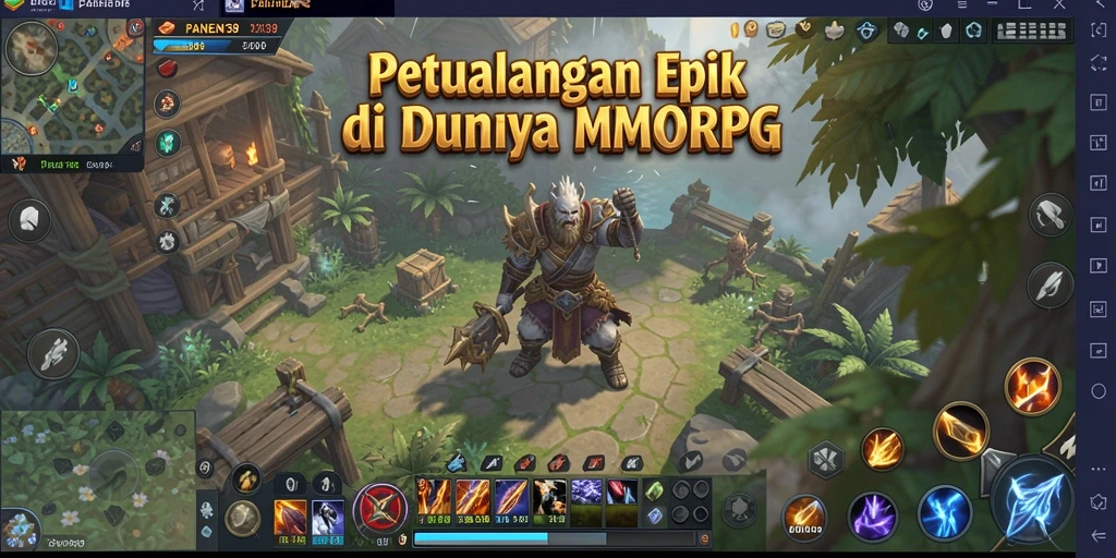 Tampilan menakjubkan dari gameplay MMORPG di PANEN138.
