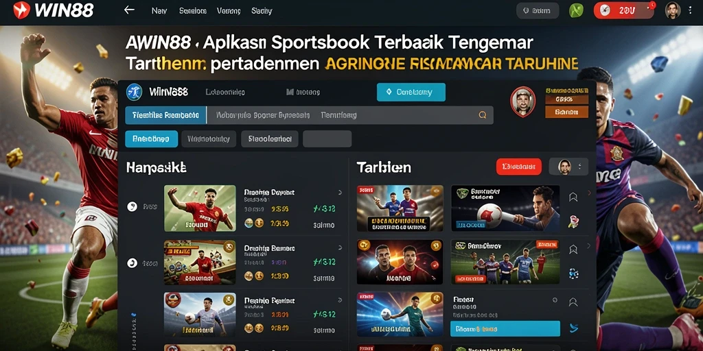 Tampilan menarik dari fitur live betting WIN88.
